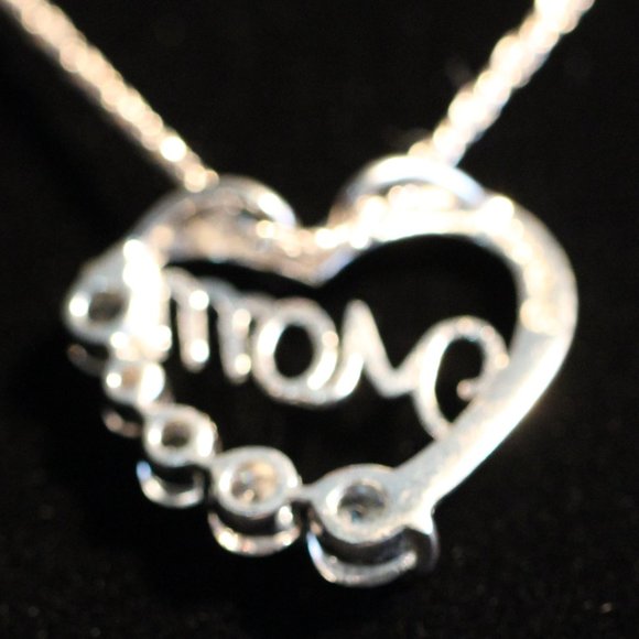 Sterling Silver heart pendant (SN0012) - Picture 7 of 8